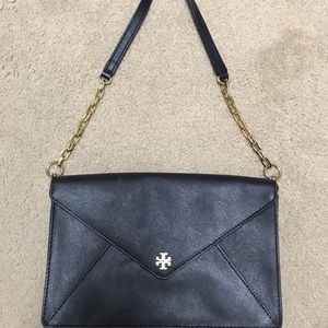 Tory Burch black and gold handbag
